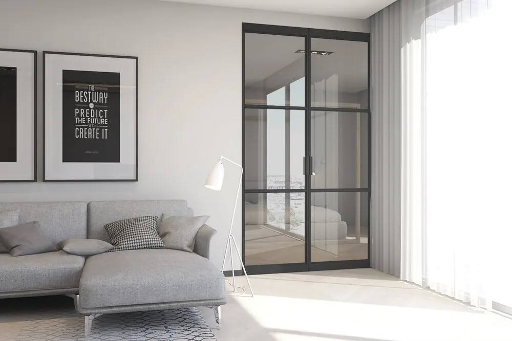 Groke Loft De Luxe – Aluminium-Glasteilwand