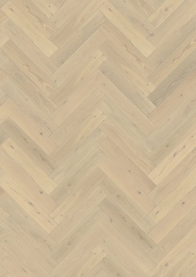 Eiche Herringbone White Fischgrat