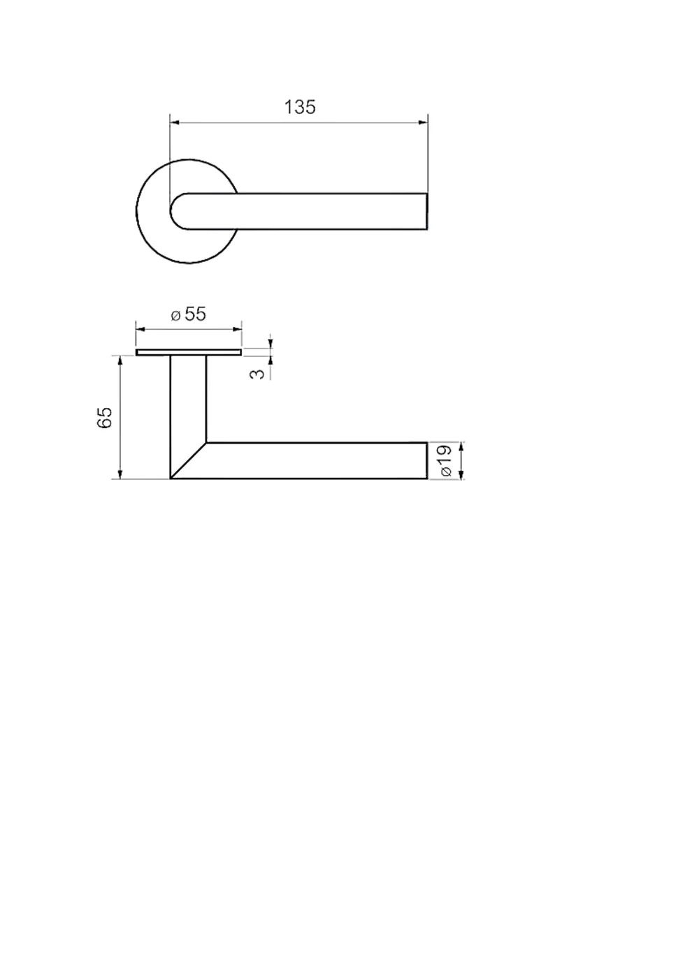 Ferrara Flat Round Technische Skizze