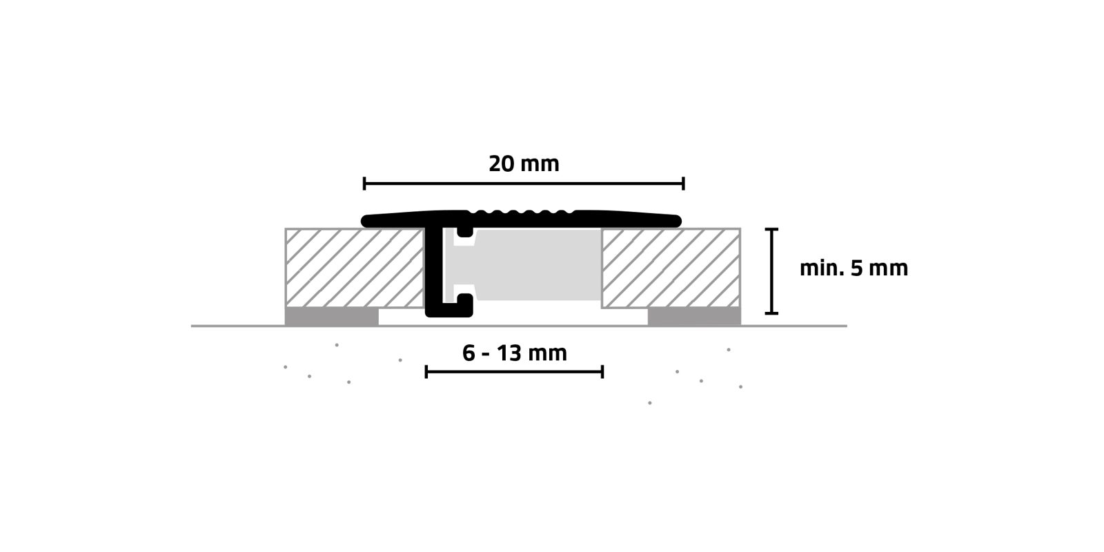 Schnittzeichnung minileiste UL20X5