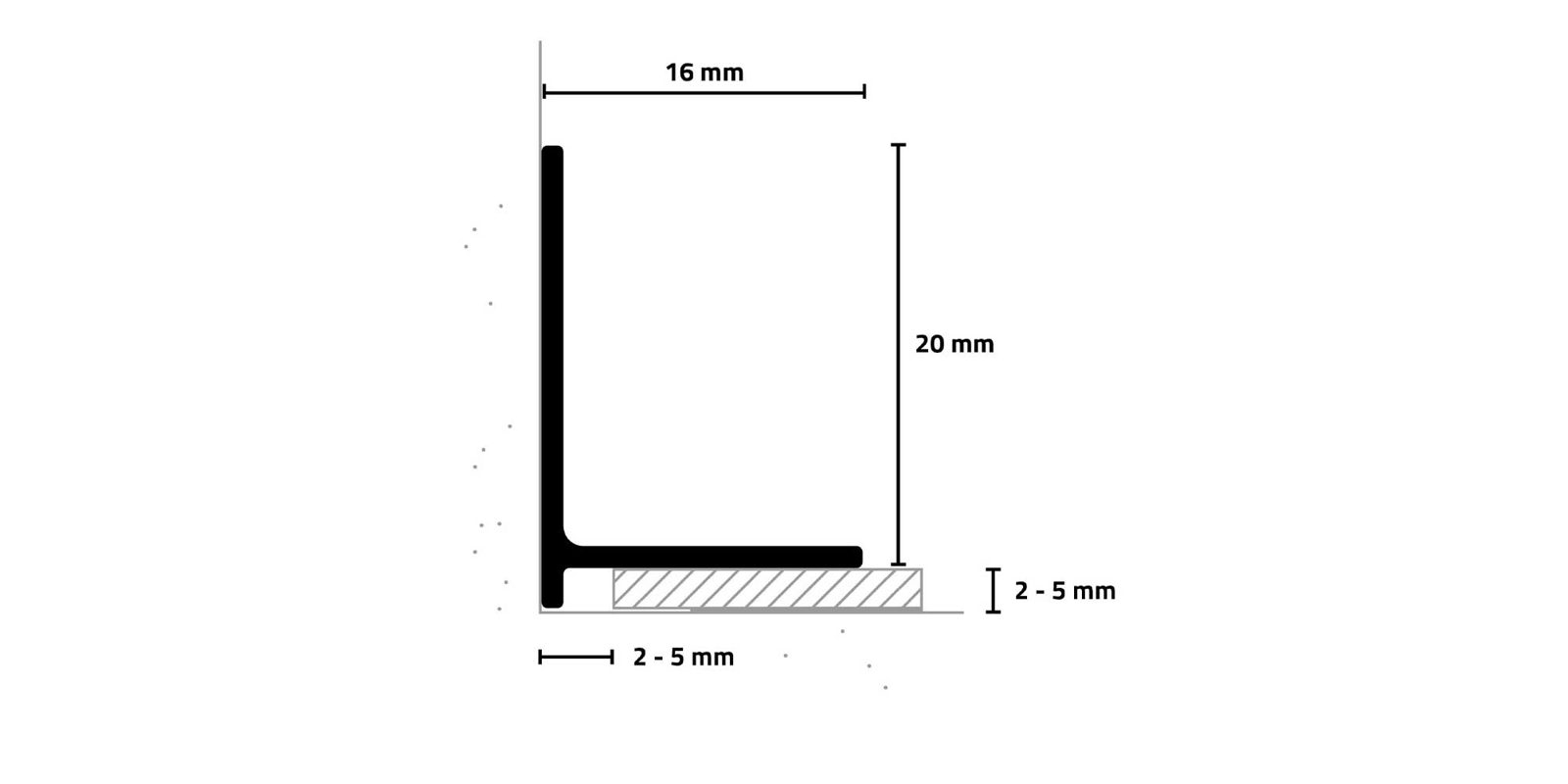 Schnittzeichnung minileiste SL16X2
