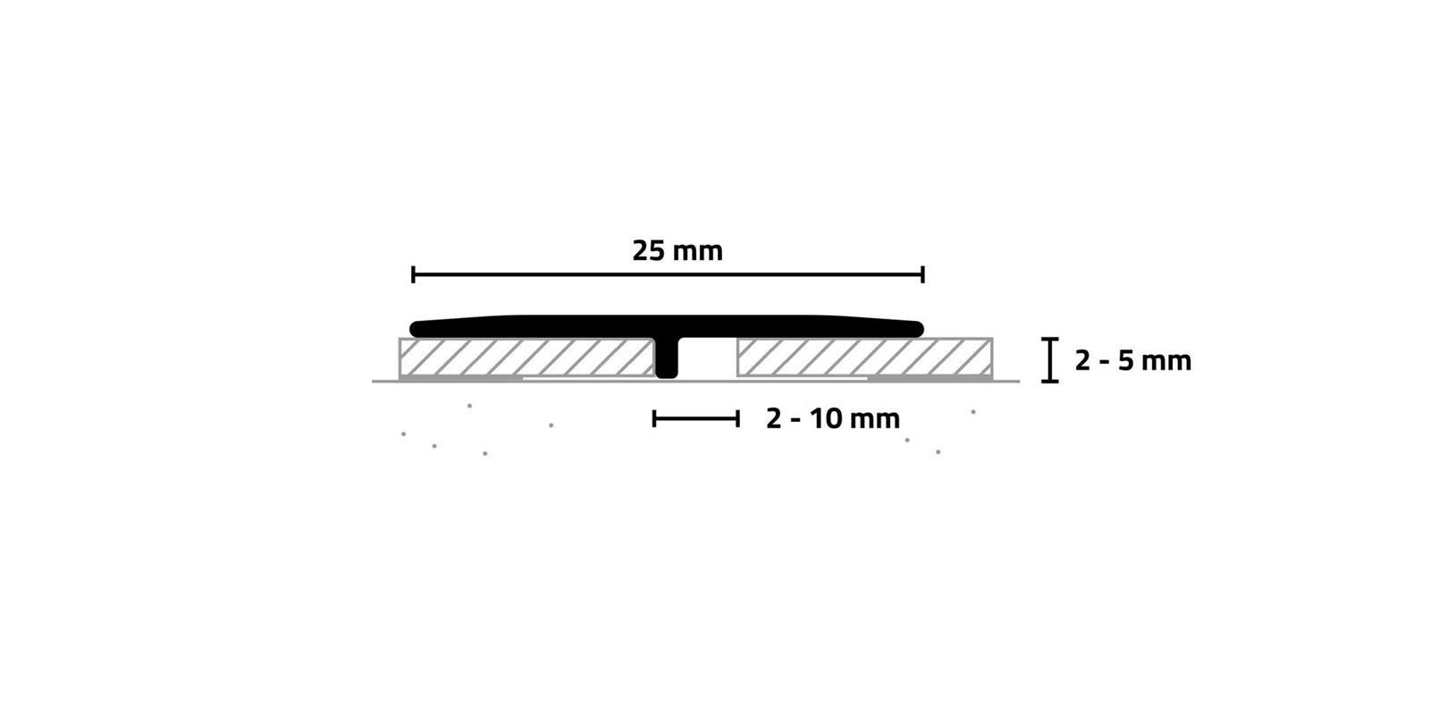 Schnittzeichnung minileiste UL25X2