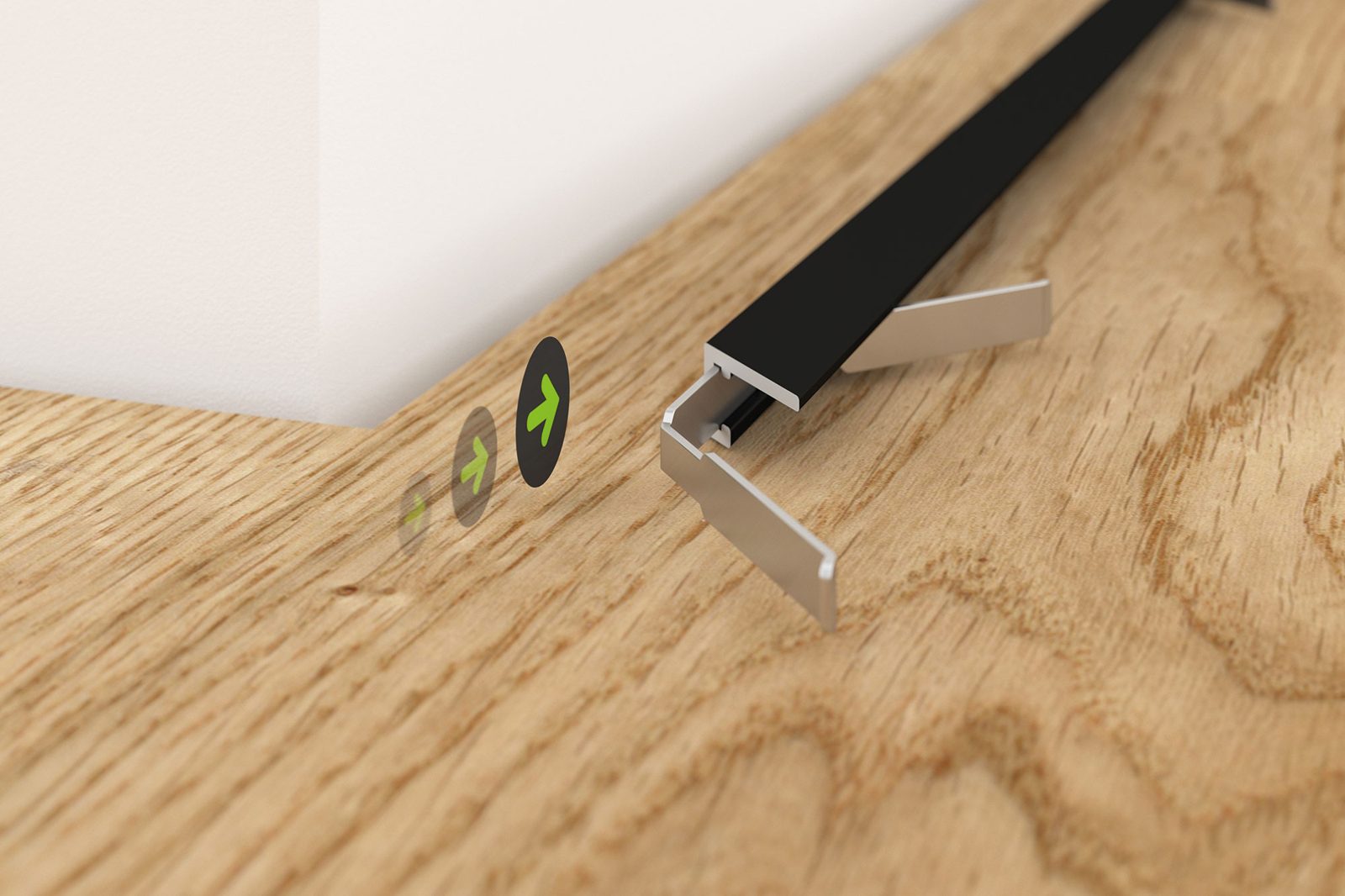 Clips einschieben