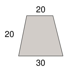 Technische Zeichnung [140435302020-R] Stark Trapezleiste 30 x 20 x 20 mm, Massivholz (Koto (Raminersatz) roh)