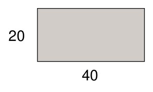 Technische Zeichnung [120935402000-R] Stark Rechteckleiste 40 x 20 mm, Massivholz (Koto (Raminersatz) roh)