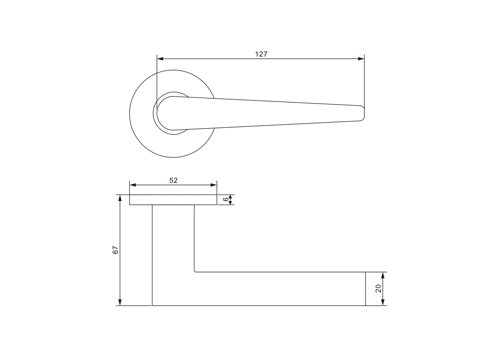Anzio Round Technische Skizze