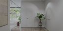 Simi-lar wandbündige Innentür weiß, bündig mit der Wand - Maße: 2235 x 1110 mm, Beschlagfarbe: Standard (Bänder vernickelt, Dichtung weiß), DIN: Links, Variante: drücken, Schlüssellochbohrung: ohne Schlüssellochbohrung