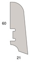 Stark Echtholz-Sockelleiste (Fußleiste) UMA 2 60 x 21 mm, furniert