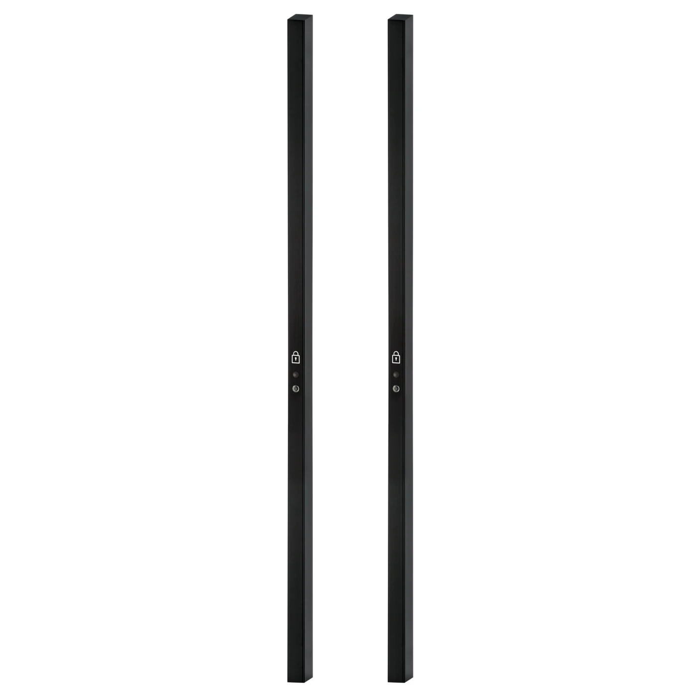 Griffwerk Griffleiste PLANEO s2l GS_49017 - Oberfläche: Graphitschwarz, Schließart: Smart2Lock Din Ls