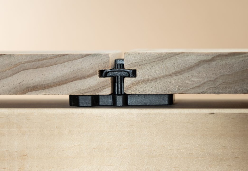 LIGO C Terrassenclip - Terrassenverbinder mit Kunststoffnutplatte - Schrauben Länge in mm: 34, Schrauben Typ: A4