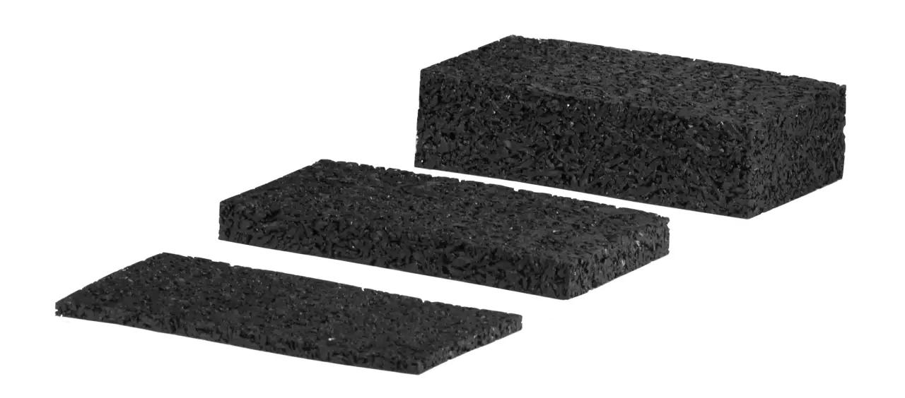 [038204000] GUMO LG Gummipad | Höhenunterschiede zwischen Terrassenunterkonstruktion und Fundament ausgleichen (20mm /12 Stk)