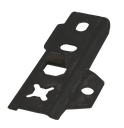 [006805000] DILA 2/17 Edelstahl Terrassenclip | verdecktliegende Befestigung (200 Stk., Schwarz)
