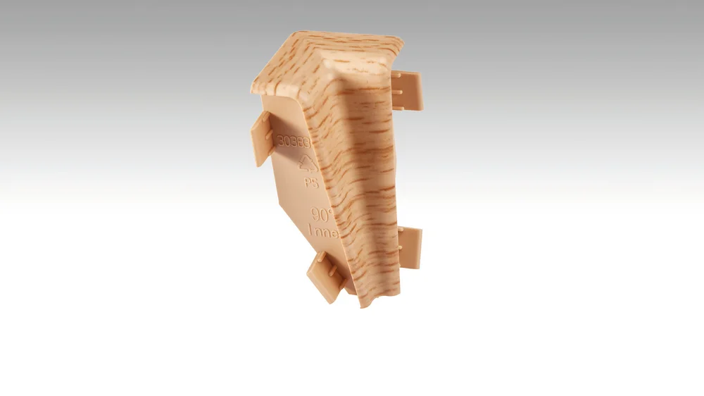 Innenecke Profil 3PK Weiß 20001 - Dekor: Buche 02011