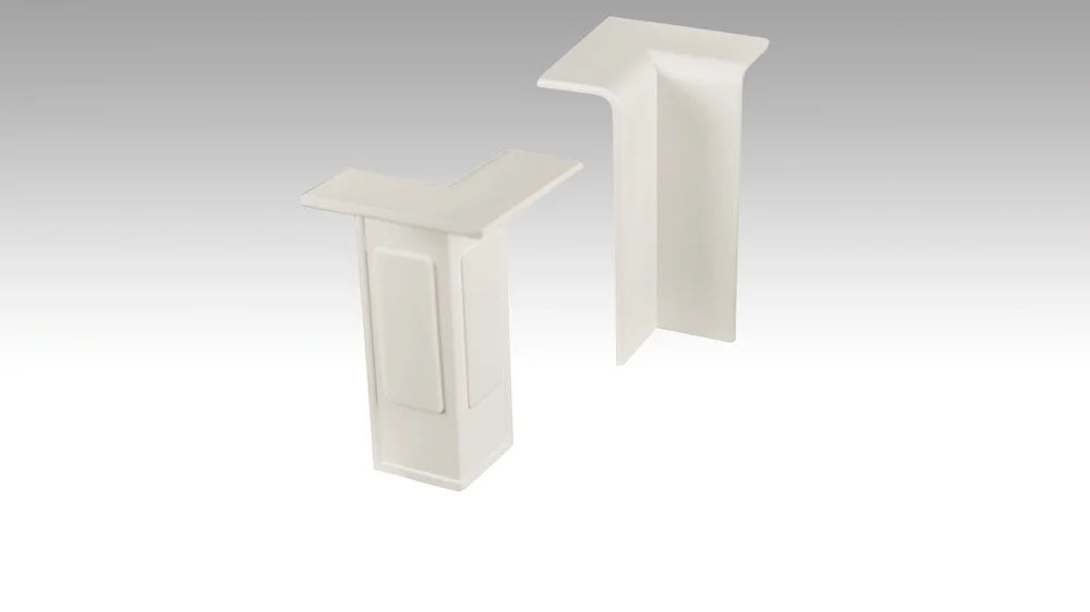 [800034-01-02001] Innenecke Profil 15MK | 15 F MK | 20PK | 20 PK - Meister Dekorbezeichnung: Weiß 02001 (Weiß 02001)