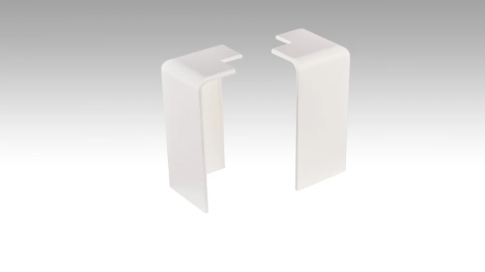 [800034-02-02001] Außenecke Profil 15MK | 15 F MK | 20PK | 20 PK (Weiß 02001)