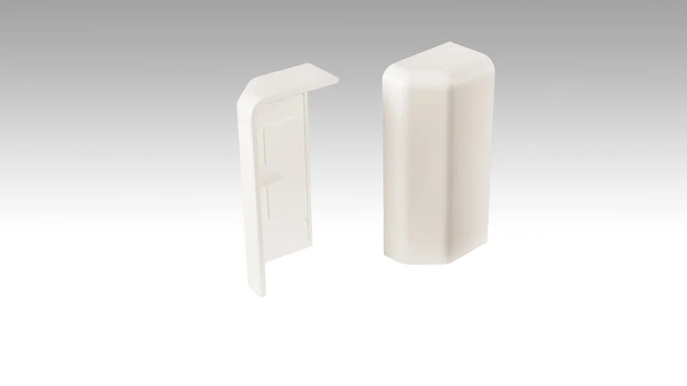 Endkappe Profil 15MK | 15 F MK | 20PK | 20 PK Aqua - Dekor: Weiß 02001