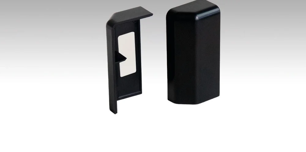 Endkappe Profil 15MK | 15 F MK | 20PK | 20 PK Aqua - Dekor: Schwarz 02039