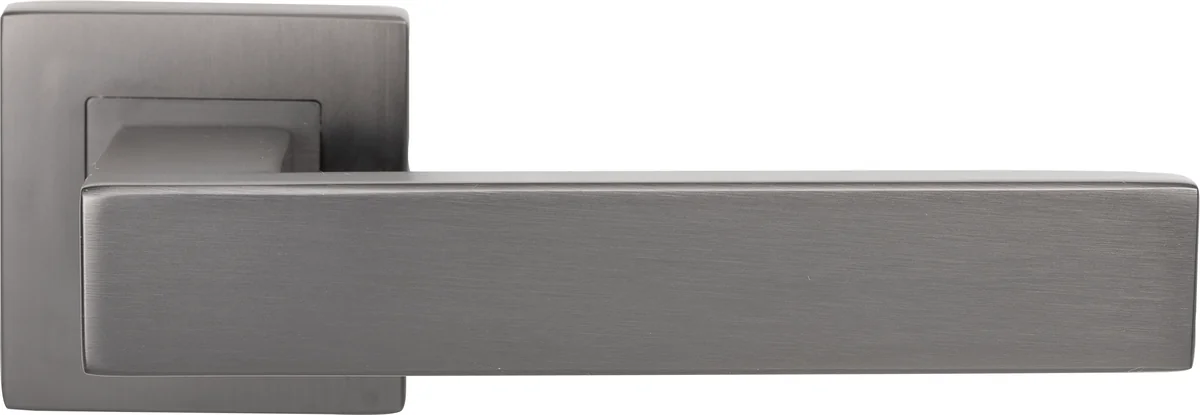 Griffgarnitur "Abano Square minimo"  - Schließart: Sperrzylinder, Oberfläche: Umbragrau
