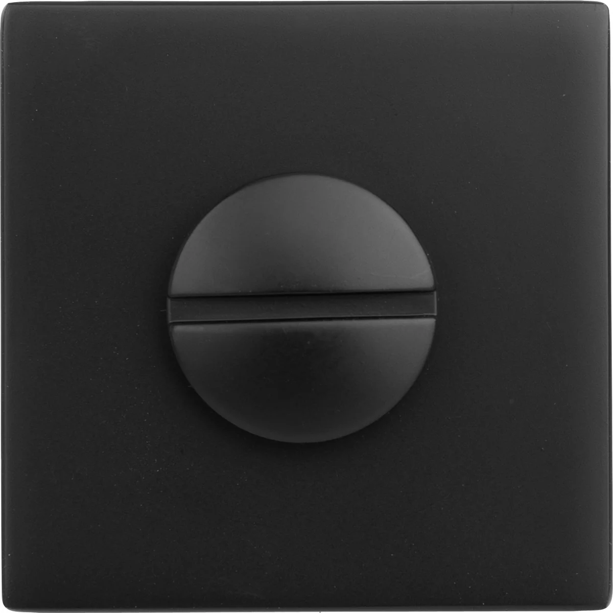 [ZB3662WC] Griffwelt Design Rosette Square (Tiefschwarz, WC)