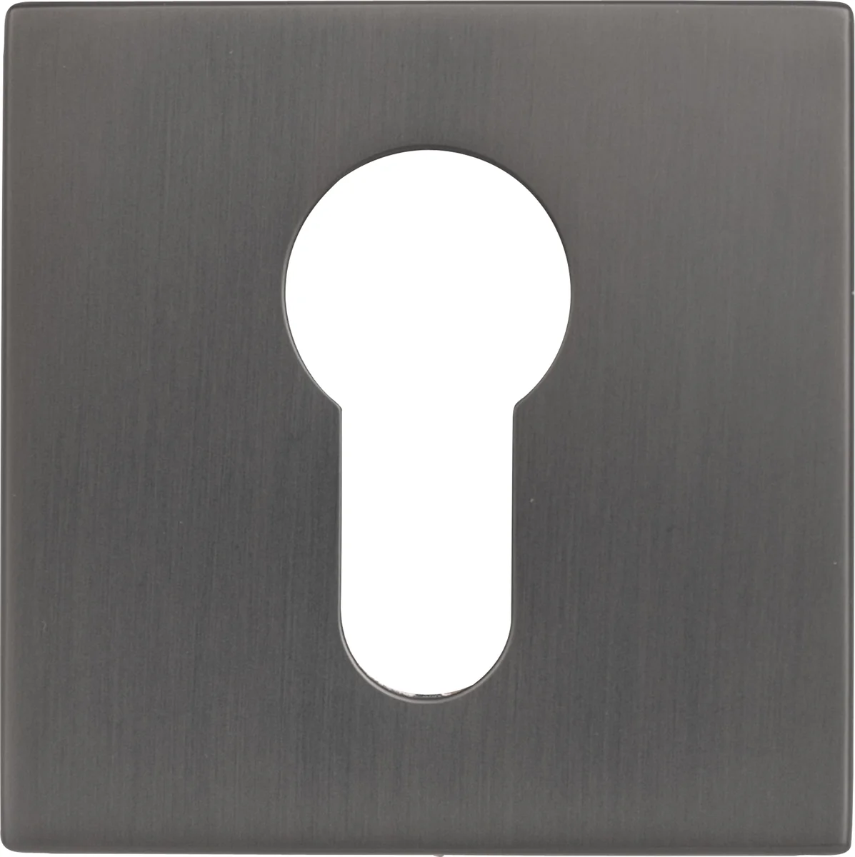 [ZB3671PZ] Griffwelt Design Rosette Square (Umbragrau, Profilzylinder)