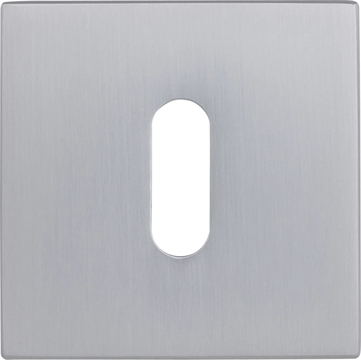 [ZB3650BB] Griffwelt Design Rosette Square (Silbergrau, Buntbart)