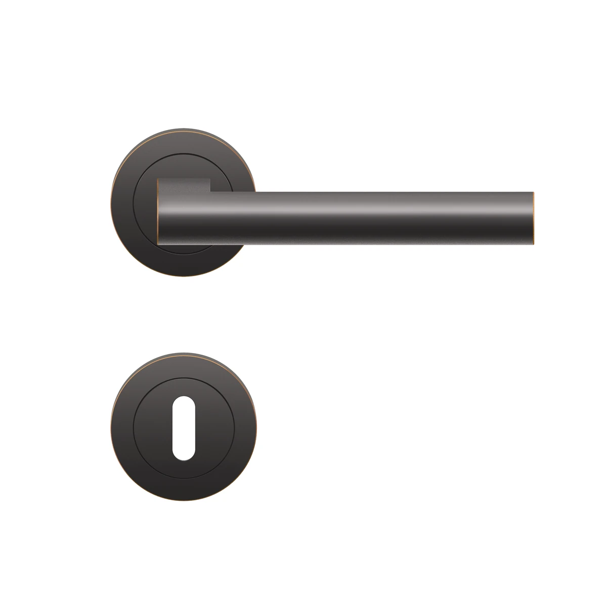 Karcher Drückergarnitur "Madeira" ER45 - Oberfläche: Antik Bronzeoptik, Verriegelung: Buntbart