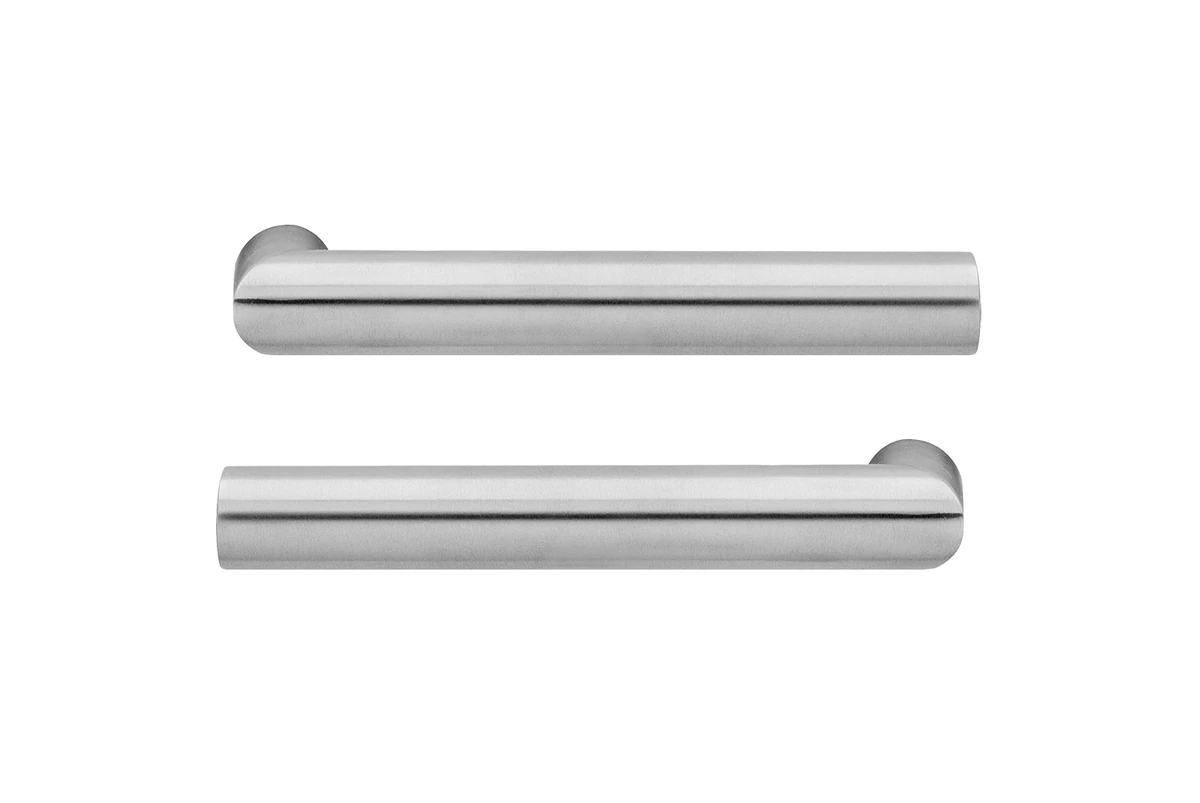 Karcher Drückergarnitur "Rhodos" ER28 - Oberfläche: Titan Grau, Verriegelung: KD Comfort Privacy LED rechts