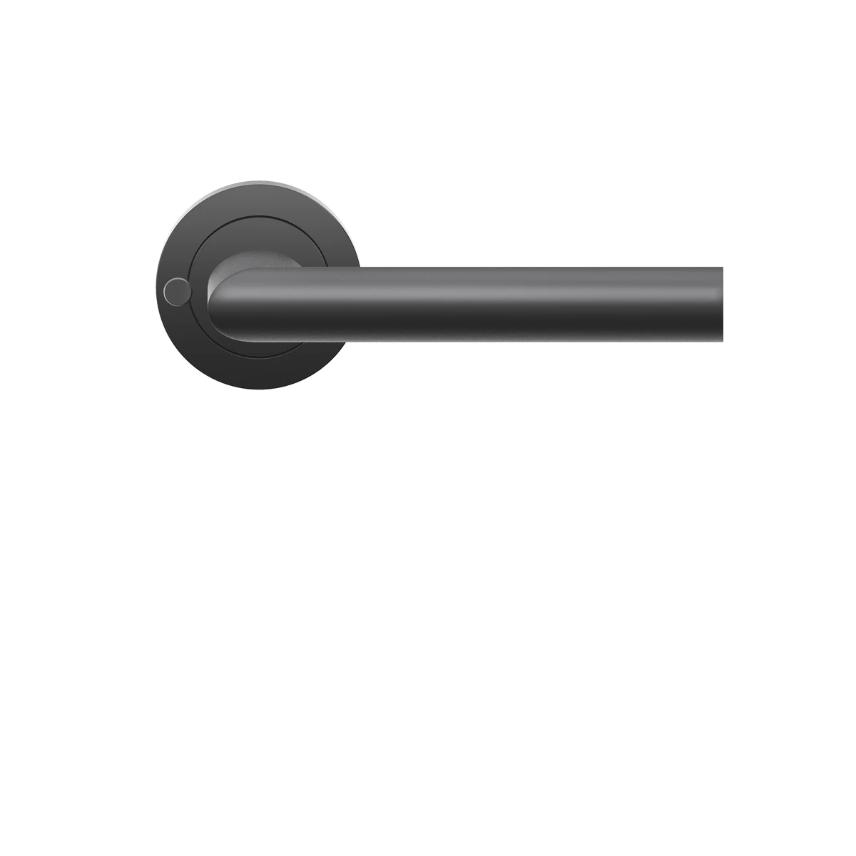 Karcher Drückergarnitur "Verona" ER37 - Oberfläche: Kosmos Schwarz, Verriegelung: KD Comfort Privacy