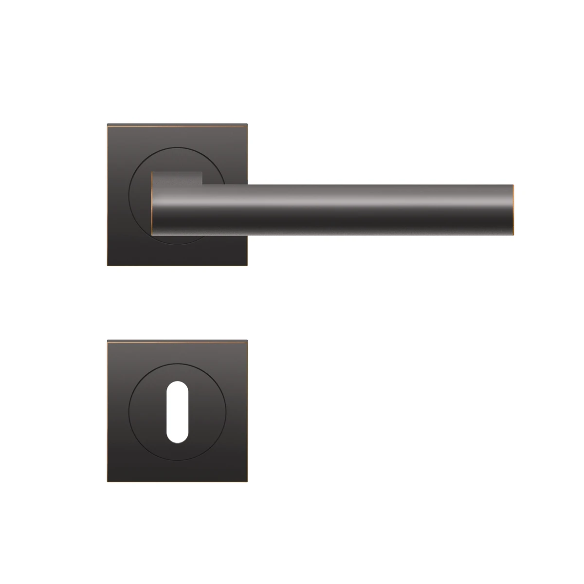 [ER45Q BB0 81] Karcher Drückergarnitur "Madeira" ER45Q (Antik Bronzeoptik, Buntbart)