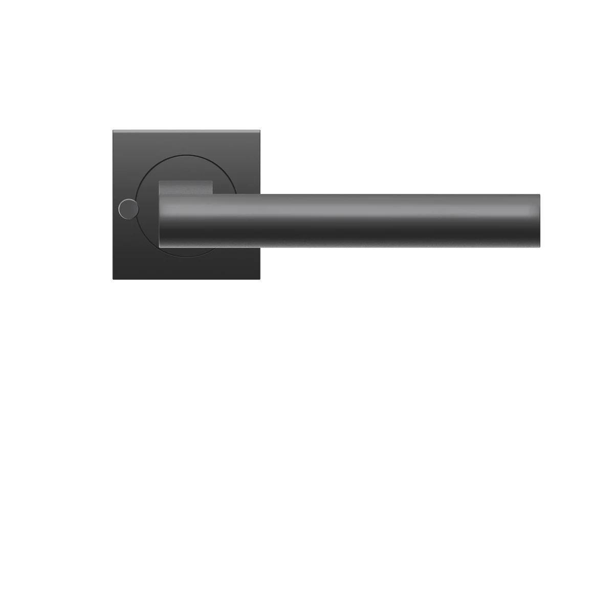 Karcher Drückergarnitur "Madeira" ER45Q - Oberfläche: Kosmos Schwarz, Verriegelung: KD Comfort Privacy