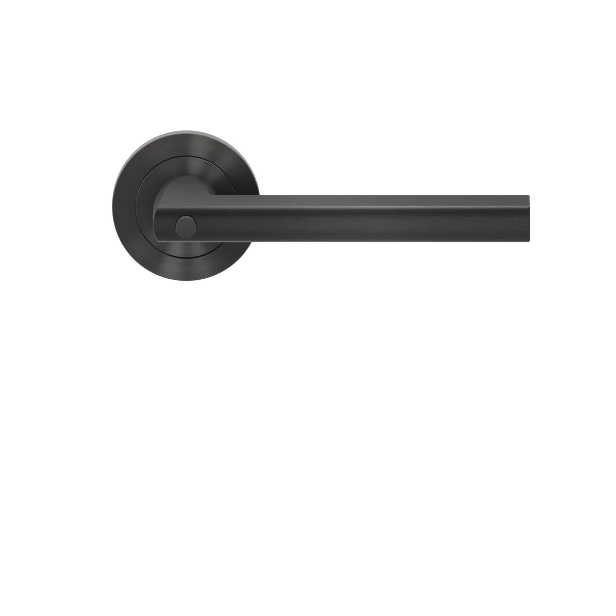 Karcher Drückergarnitur "Montana" ER54 - Oberfläche: Titan Grau, Verriegelung: KD Basic Privacy rechts