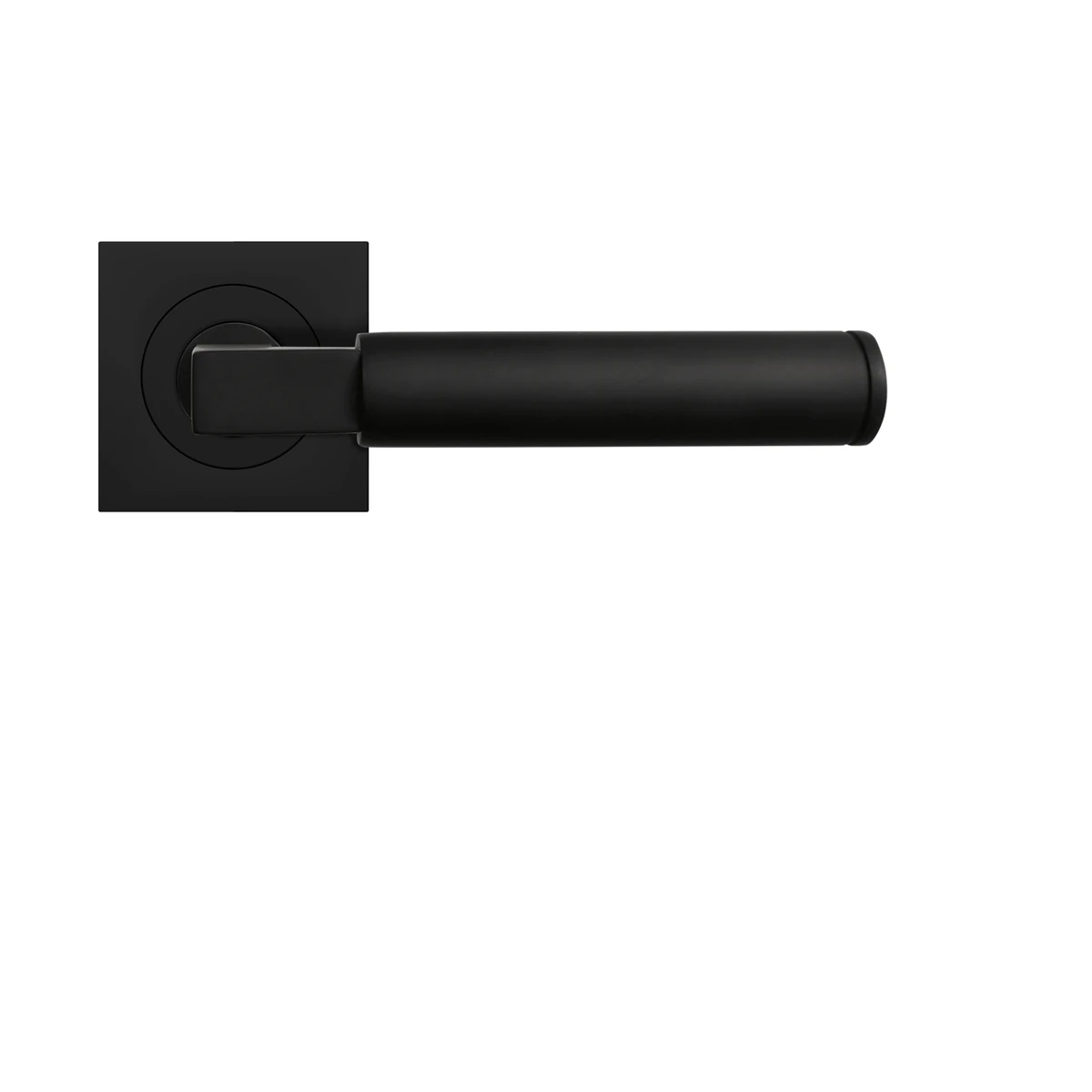 [ER31Q 0S 83] Karcher Drückergarnitur "Tasmania" ER31Q (Kosmos Schwarz, Ohne Schlüsselrosette)