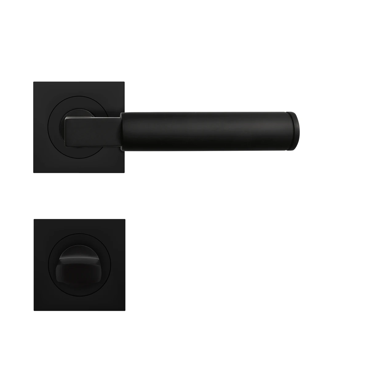 [ER31Q BAD 83] Karcher Drückergarnitur "Tasmania" ER31Q (Kosmos Schwarz, Bad/WC)