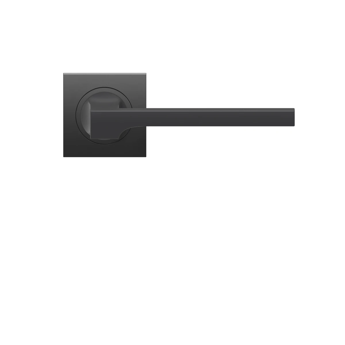 [ER57Q 0S 83] Karcher Drückergarnitur "Soho" ER57Q (Kosmos Schwarz, Ohne Schlüsselrosette)