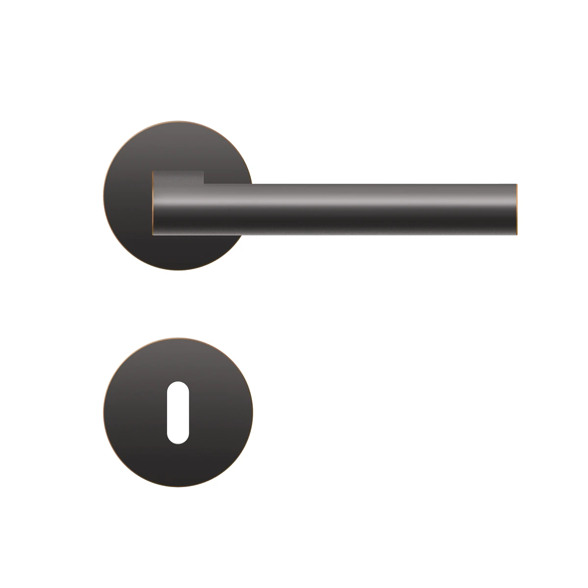 [EPL45 BB0 81] Karcher Drückergarnitur "Madeira" EPL45 (Antik Bronzeoptik, Buntbart)