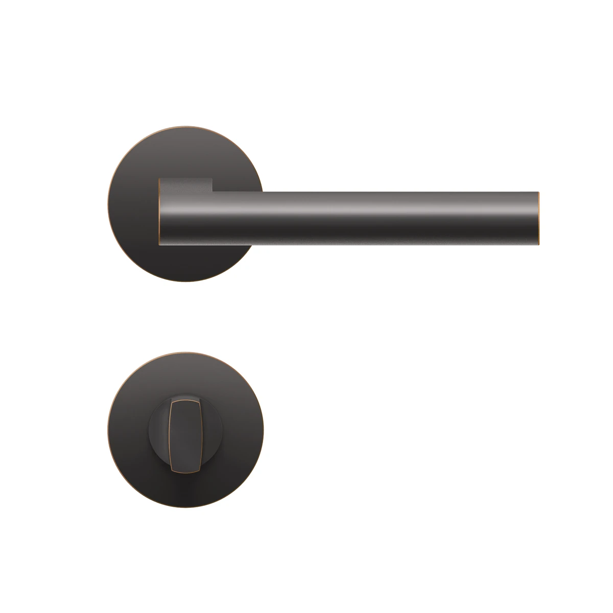 Karcher Drückergarnitur "Madeira" EPL45 - Oberfläche: Antik Bronzeoptik, Verriegelung: Bad/WC