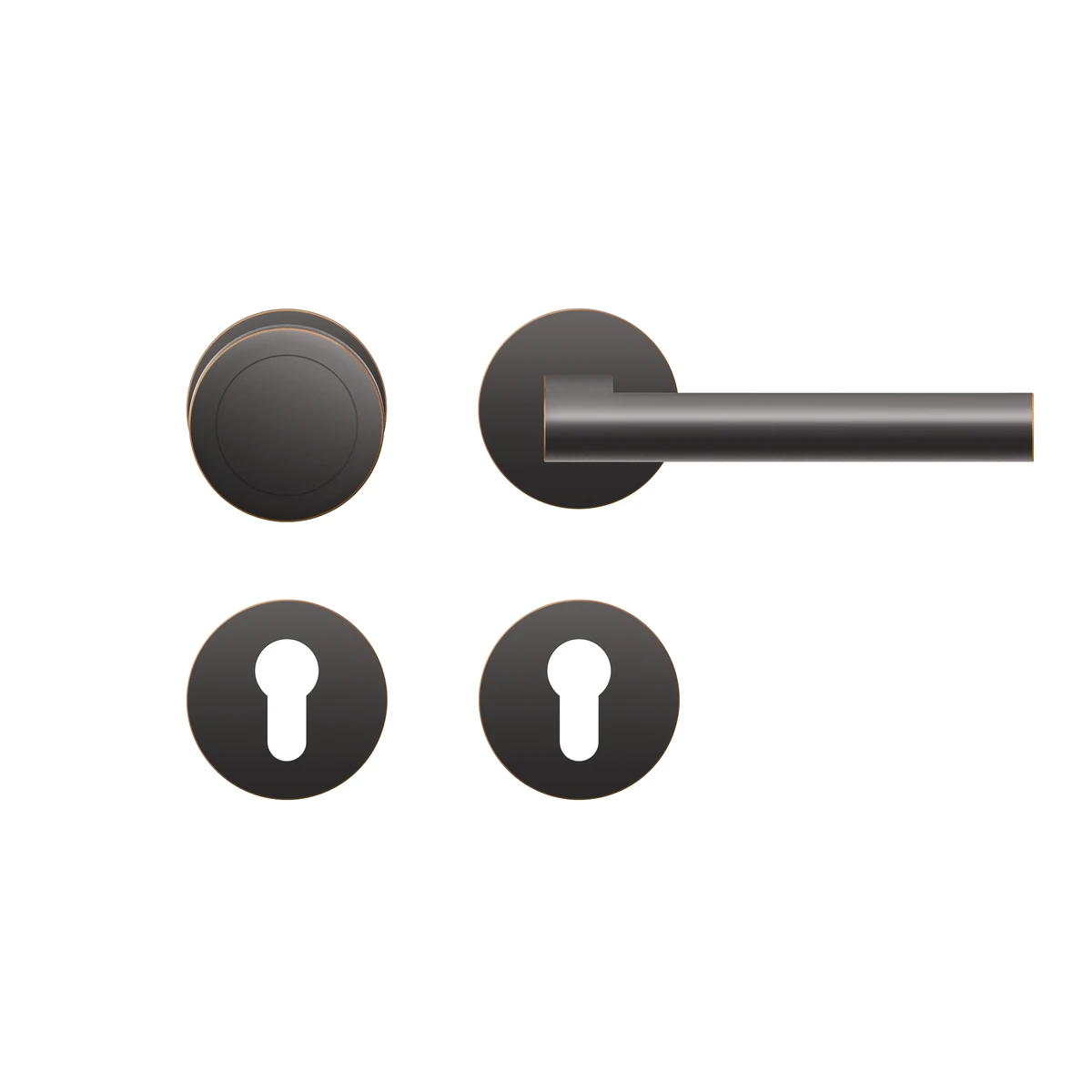 Karcher Drückergarnitur "Madeira" EPL45 - Oberfläche: Antik Bronzeoptik, Verriegelung: Wechselgarnitur (links/rechts)