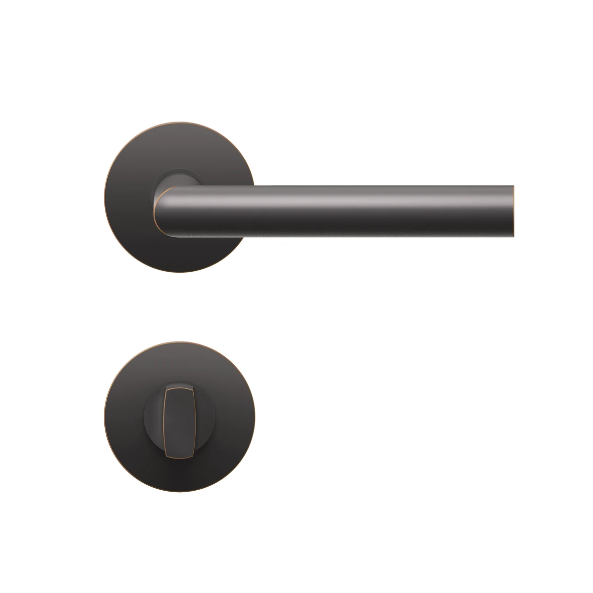 Karcher Drückergarnitur "Rhodos" EPL28 - Oberfläche: Antik Bronzeoptik, Verriegelung: Bad/WC