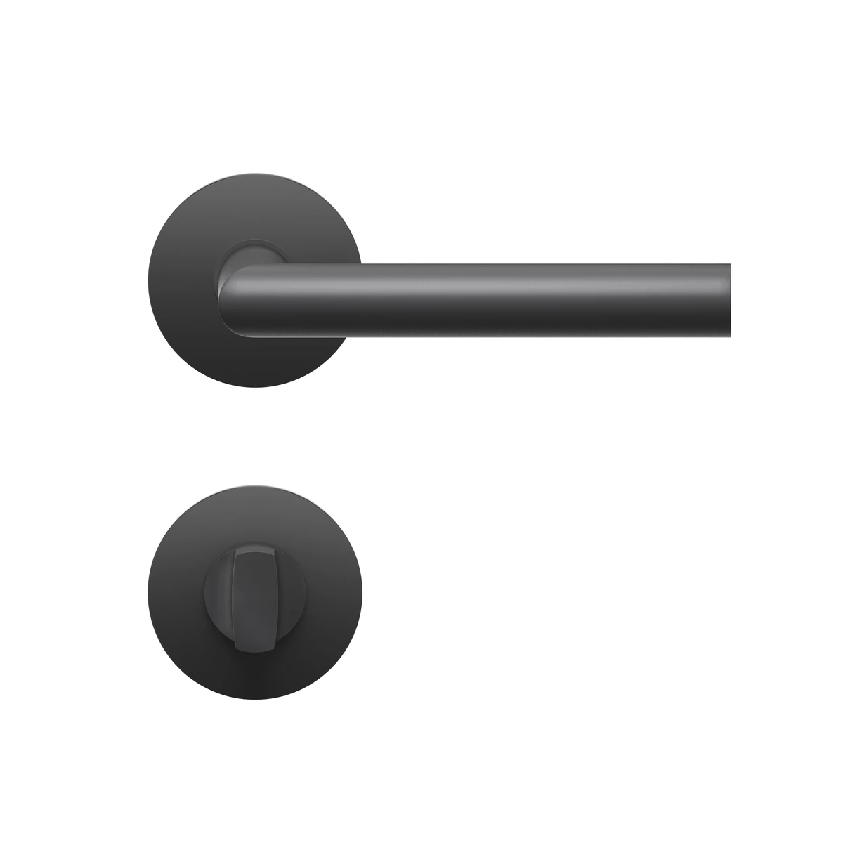 [EPL28 BAD 83] Karcher Drückergarnitur "Rhodos" EPL28 (Kosmos Schwarz, Bad/WC)