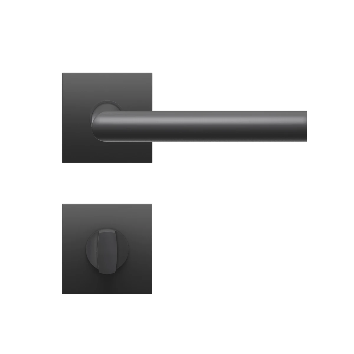[EPL28Q BAD 83] Karcher Drückergarnitur "Rhodos" EPL28Q (Kosmos Schwarz, Bad/WC)