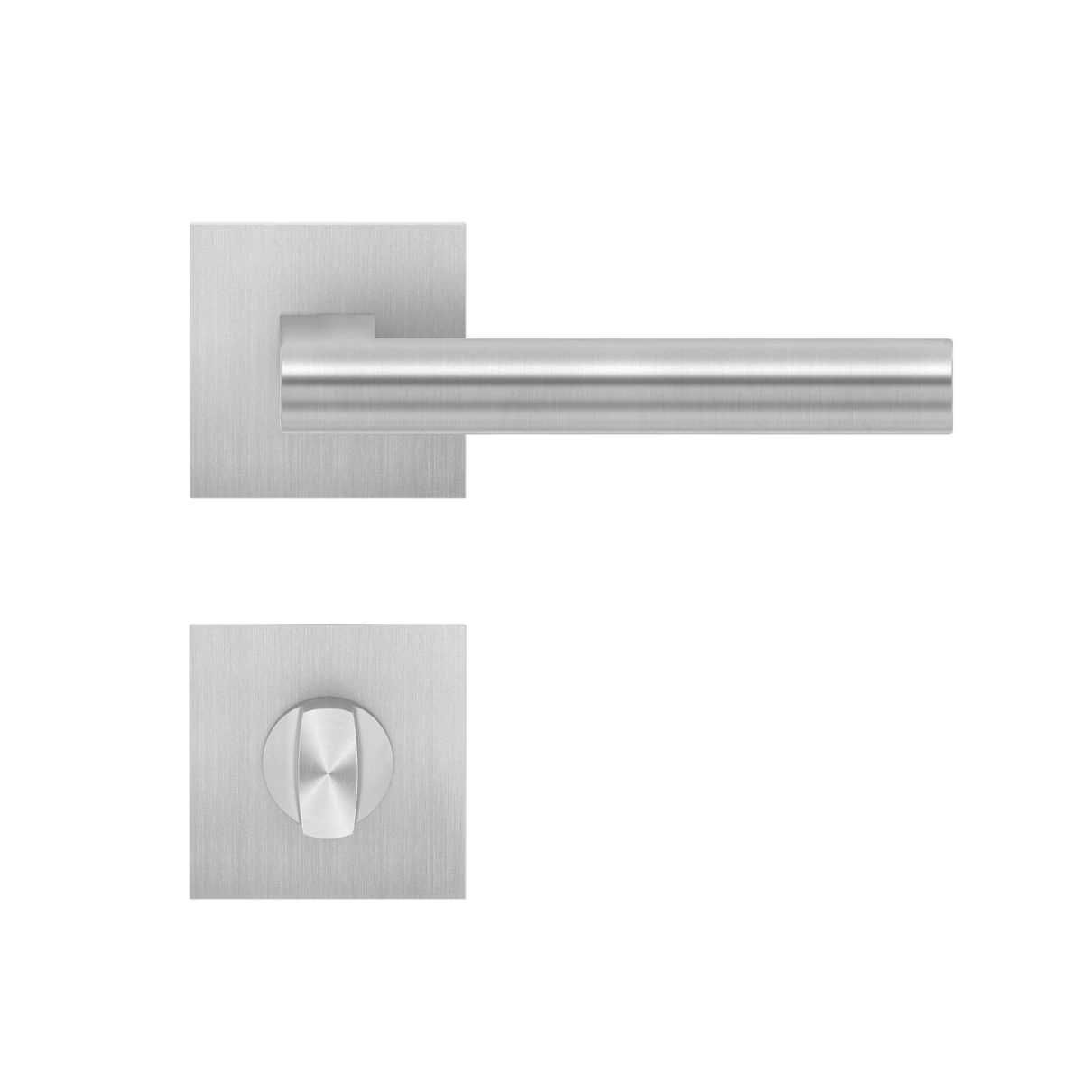 [EPL45Q BAD 71] Karcher Drückergarnitur "Madeira" EPL45Q (Edelstahl matt, Bad/WC)