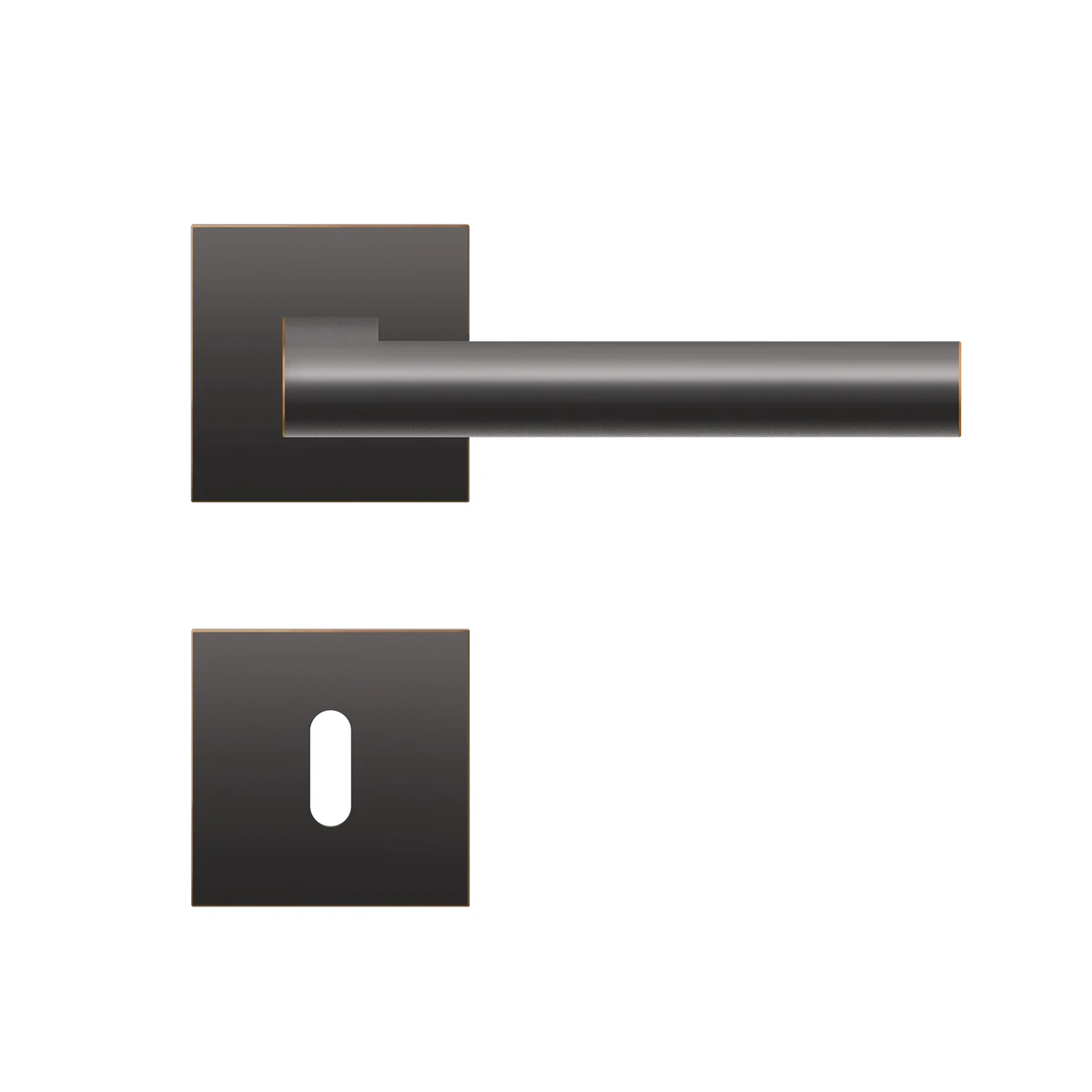 Karcher Drückergarnitur "Madeira" EPL45Q - Oberfläche: Antik Bronzeoptik, Verriegelung: Buntbart