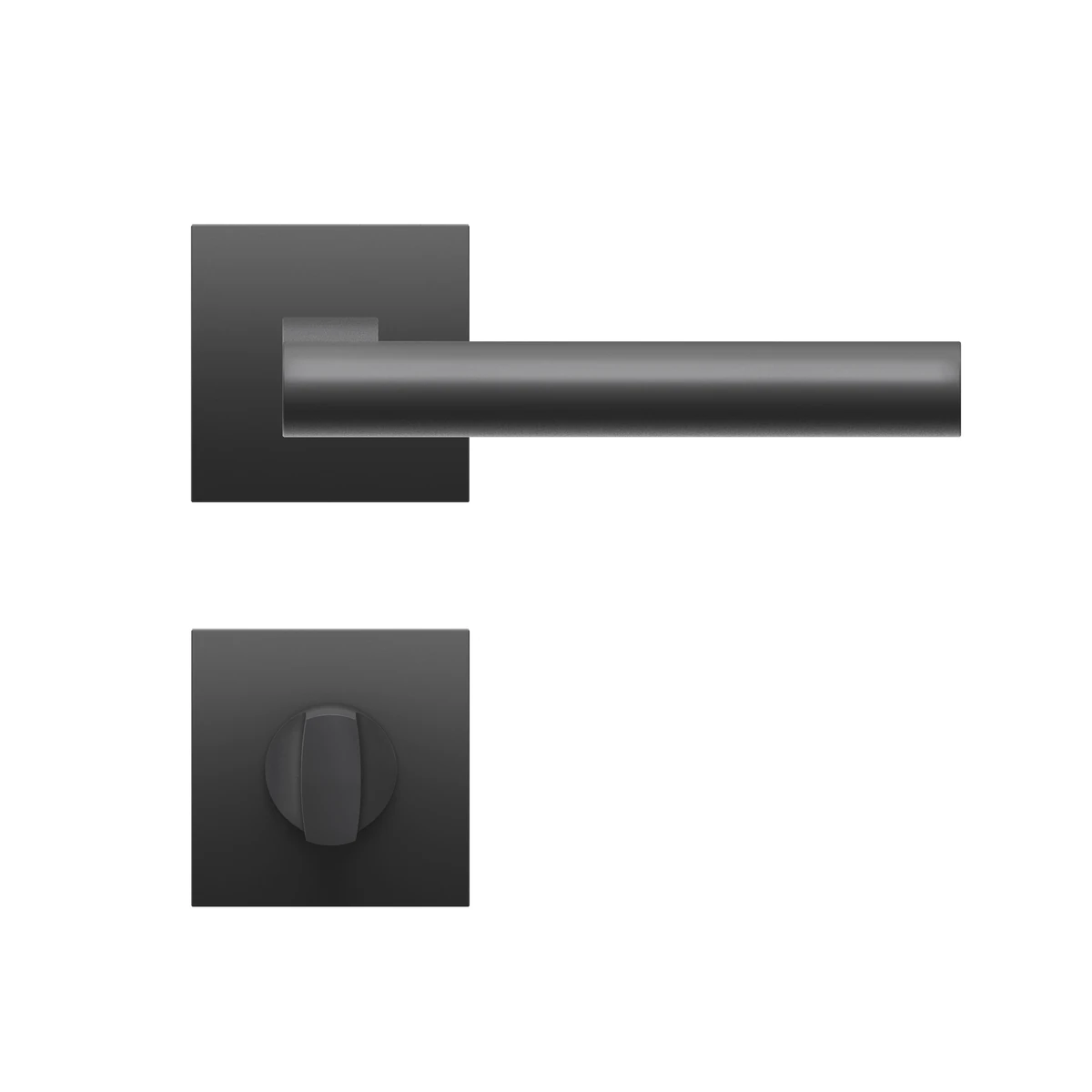 [EPL45Q BAD 83] Karcher Drückergarnitur "Madeira" EPL45Q (Kosmos Schwarz, Bad/WC)