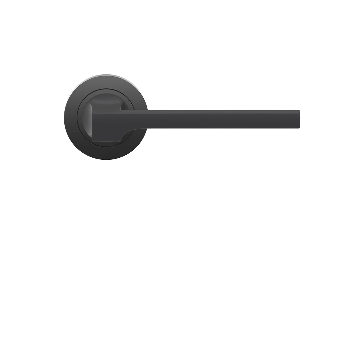 [ER57 0S 83] Karcher Drückergarnitur "Soho" ER57 (Kosmos Schwarz, Ohne Schlüsselrosette)