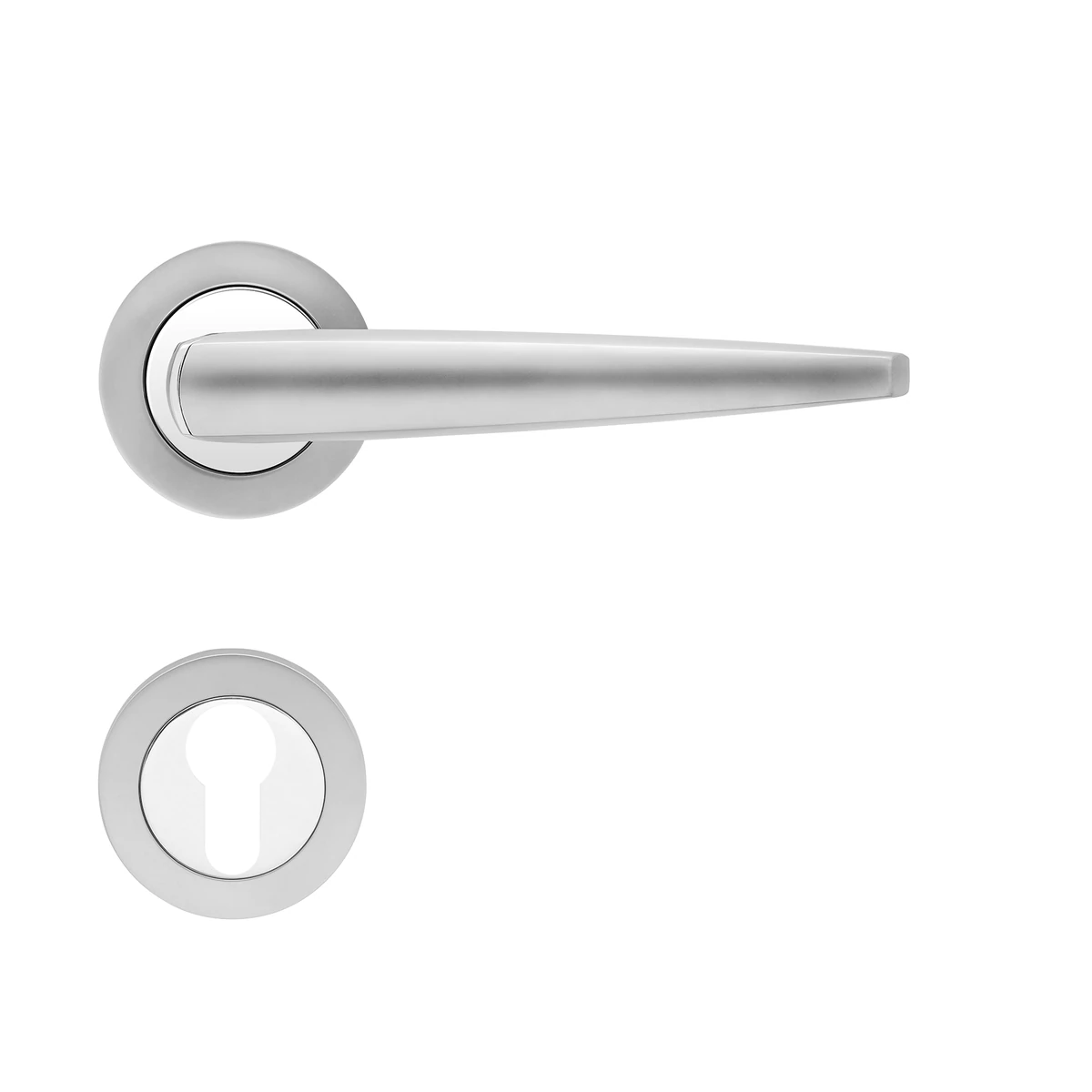 [R230 PZ0 56] Karcher Drückergarnitur "Denver" R230 (Profilzylinder)