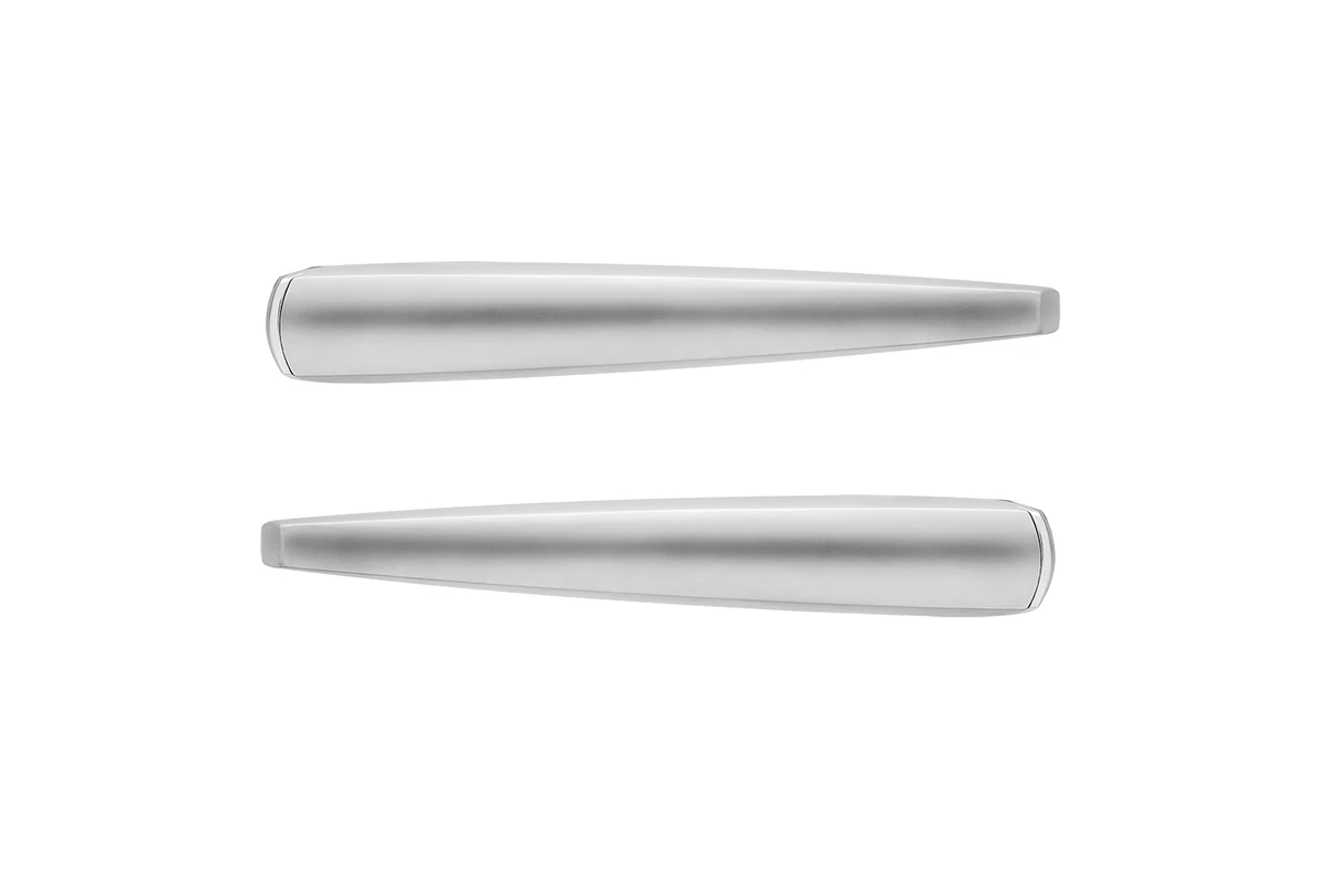 Karcher Drückergarnitur "Denver" R230 - Oberfläche: Chrom / Chrommatt, Verriegelung: Griffpaar (ohne Rosette)