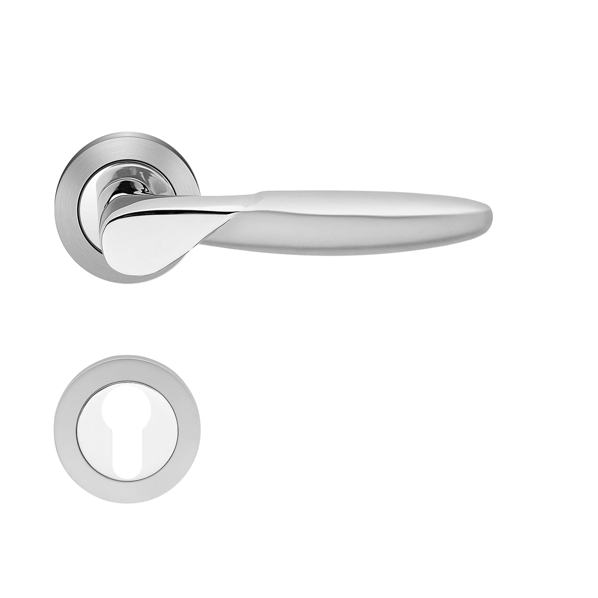 [R42 PZ0 56] Karcher Drückergarnitur "Orlando" R42 (Profilzylinder)