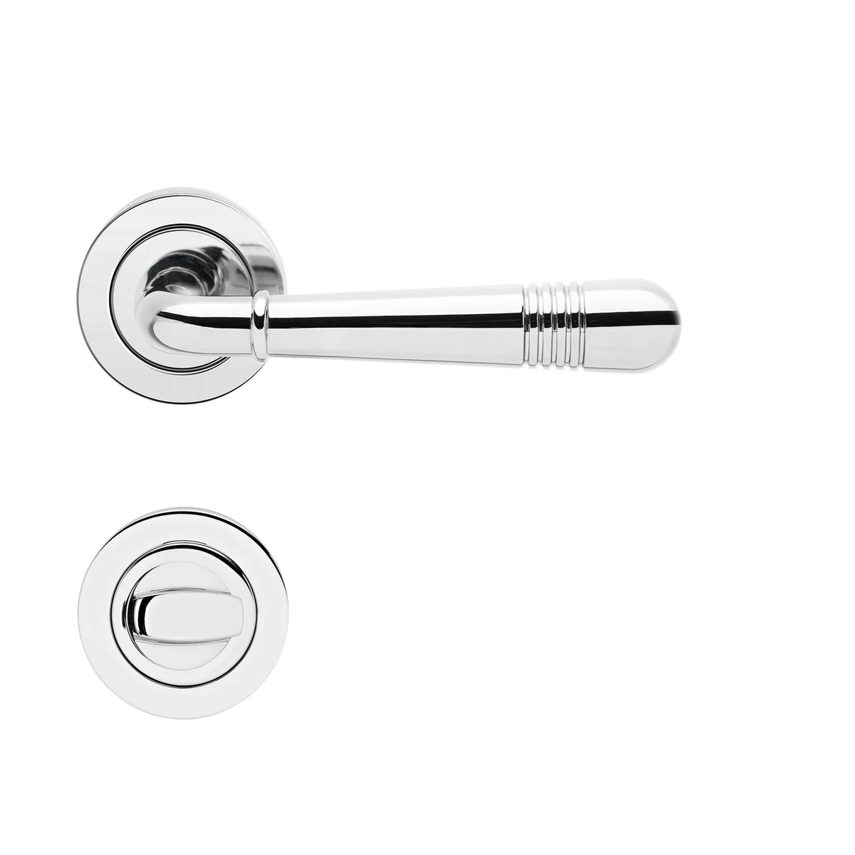 [R270 BAD 50] Karcher Drückergarnitur "Montmartre" R270 (Chrom, Bad/WC)