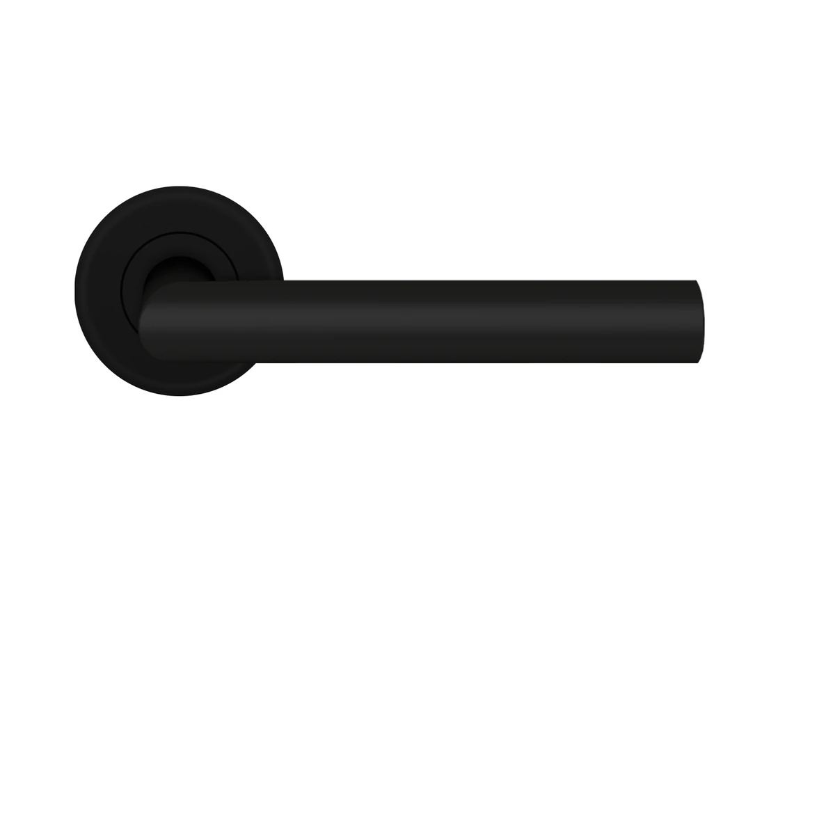 Karcher Drückergarnitur "Slim Style" E300 - Oberfläche: Kosmos Schwarz, Verriegelung: Ohne Schlüsselrosette