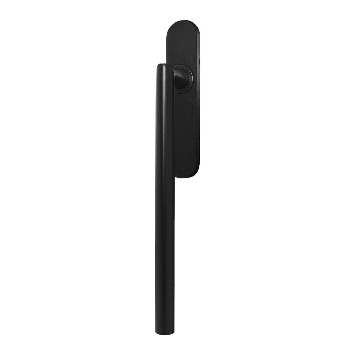 Karcher Hebeschiebetürgriff "Rhodos" - Oberfläche: Kosmos Schwarz, Ausführung: Einzelmuschel ungelocht